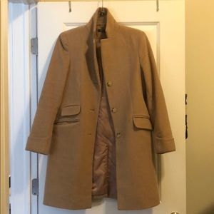 Ralph Lauren tan wool peacoat; size 6